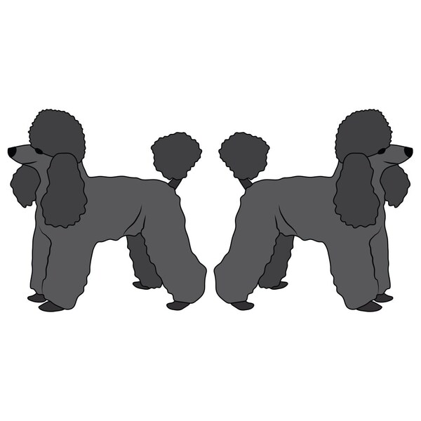 Toy Poodle Dog Decal, Dog Lover Decor Vinyl Sticker